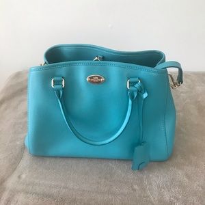 Coach blue satchel